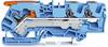 WAGO 2106-5304 Doorgangsklem 7.50 mm Push-In-klem Blauw 25 stuk(s)