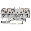 WAGO 2201-1401 Doorgangsklem 4.20 mm Push-In-klem Grijs 100 stuk(s) Piece