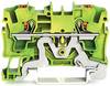 WAGO 2204-1207 Aardklem 6.20 mm Push-In-klem Groen, Geel 50 stuk(s)