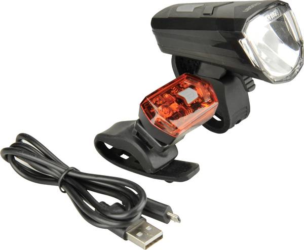 Fischer Fahrrad Fietsverlichtingsset 85344 LED werkt op