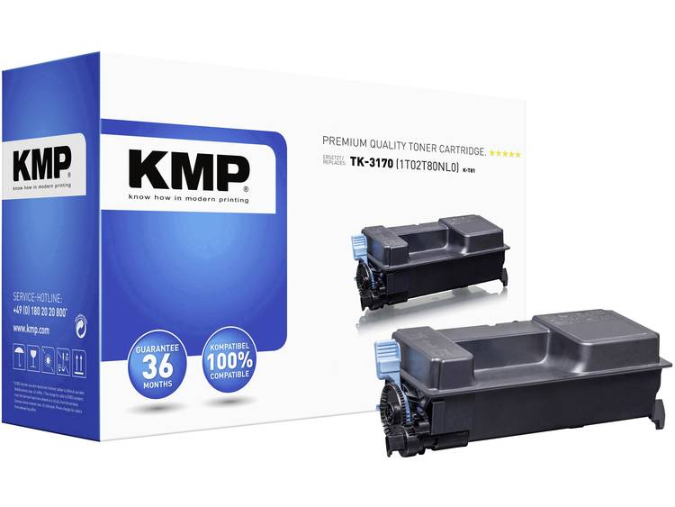 KMP Tonercassette vervangt Kyocera TK-3170 Compatibel Zwart 16000 bladzijden K-T81
