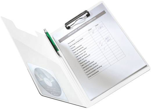 Een klembord met een projectplannings-checklijstformulier, ingevuld met aantekeningen en handtekeningen. Ernaast een groene pen en een cd in een hoes.