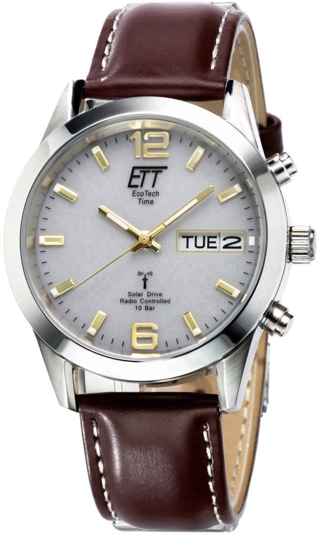 Zendergestuurd, Solar Horloge EGS-11248-12L (Ø x h) 40 mm x 130 mm Zilver  Materiaal (behuizing): RVS Materiaal (armband kopen