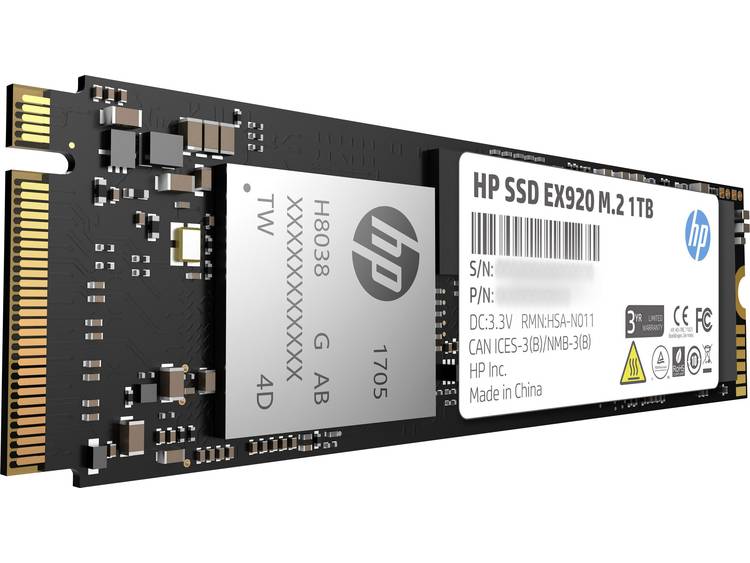 HP 2YY47AA#ABB SATA M.2 SSD 2280 harde schijf 1 TB EX920 Retail PCIe 3.0 x4