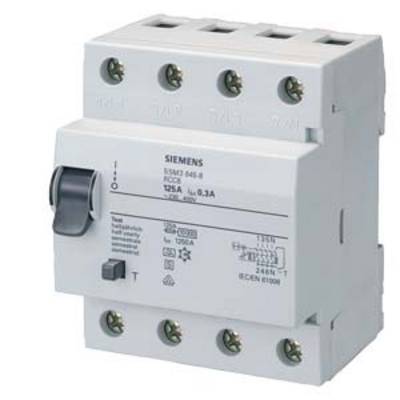 Siemens 5SM3645-8 Aardlekschakelaar A 125 A 0.3 A 400 V-0