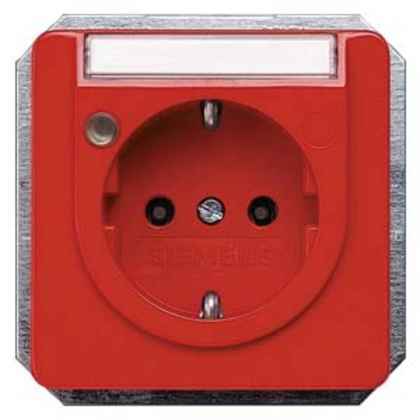 Siemens 5UB1475 Inzetstuk Wandcontactdoos met randaarde   Oranje Schakelmateriaal 1 stuk(s)