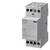 Een grijze relais van Siemens met meerdere aansluitklemmen. Geschikt voor 25A, 20-250V AC, voor montage op DIN-rail.