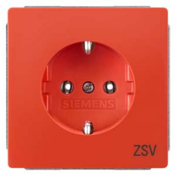 Siemens 5UB1816 Inzetstuk Wandontactdoos met aanrakingsbeveiliging  Delta style Oranje Schakelmateriaal 1 stuk(s)