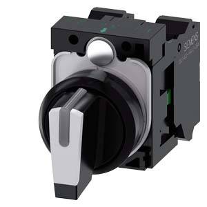 Siemens 3SU11002BL603NA0 3SU1100-2BL60-3NA0 Knevelschakelaar Schakelposities 3 1 stuk(s)-0