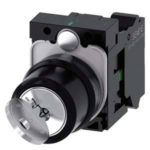 Siemens 3SU11004BF113BA0 3SU1100-4BF11-3BA0 Sleutelschakelaar Schakelposities 2 1 stuk(s) Piece-0