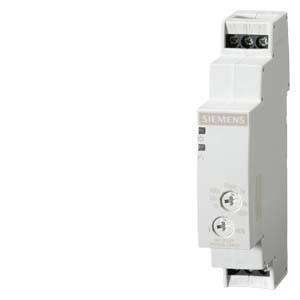 Elektrisch Siemens-apparaat, vermoedelijk een schakelaar of timer, met draaiknop en aansluitklemmen bovenop, in het wit uitgevoerd.