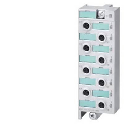 Een elektrische module met negen zwarte aansluitingen in drie rijen. Rechtsboven bevindt zich een zilveren aansluiting.