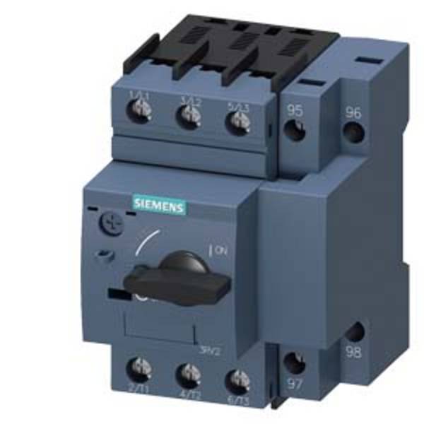 Siemens 3RV2111-1GA10 Vermogensschakelaar 1 stuk(s) Instelbereik (stroomsterkte): 4.5 - 6.3 A Schakelspanning (max.): 690 V/AC (b x h x d) 65 x 97 x 97 mm