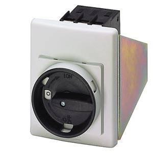 Een draaischakelaar met behuizing, die kan worden omgeschakeld van 'AAN' naar 'UIT' en vice versa. Ideaal voor elektrische besturingen.