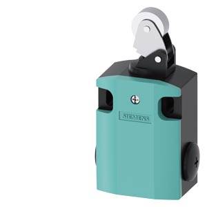 Een turquoise, rechthoekig apparaat met metalen rollen en een opschrift 'STEMENS'. Het lijkt een mechanisch toestel te zijn.