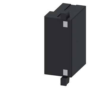 Een zwart, rechthoekig elektronisch onderdeel met metalen aansluitingen aan de zijkanten, waarschijnlijk een transistor of relais.
