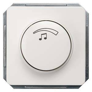 Lichtschakelaar met volumesymbool en muzieknoot.
