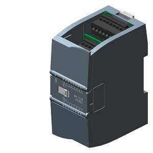 Een elektronisch onderdeel in een donkere behuizing met twee aansluitingen bovenaan en meerdere aansluitpunten aan de voorkant.