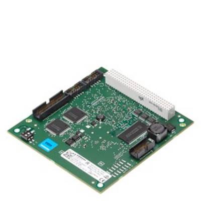 Een groene printplaat met verschillende elektronische componenten en aansluitingen, vaak gebruikt in computers of apparaten.