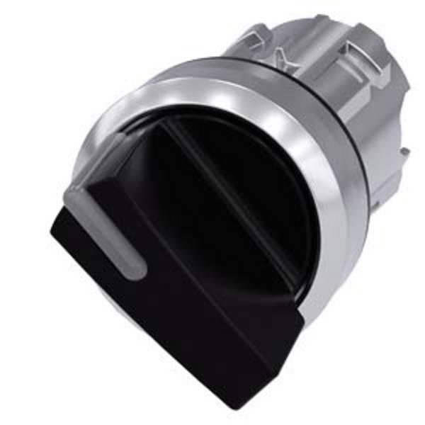 Siemens 3SU10522BF100AA0 3SU1052-2BF10-0AA0 Knevelschakelaar Verlicht Knevel Zwart 1 x 90 °  1 stuk(s)