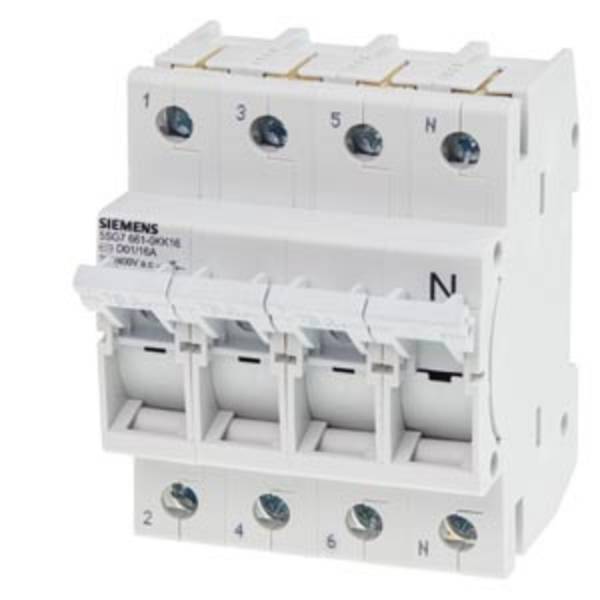 Siemens 5SG76610KK16 Lastscheidingsschakelaar   Afmeting zekering : D01  16 A  400 V 3 stuk(s)