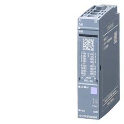 Een grijs elektrisch module met labels en een QR-code aan de voorkant, vaak gebruikt in industriële toepassingen.