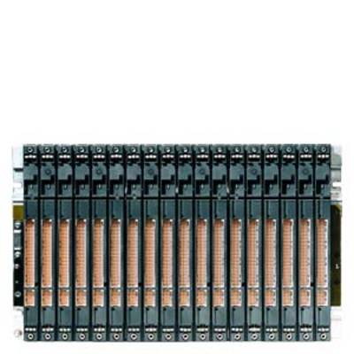 Een computer-servermodule met 16 zwarte, verticaal geplaatste sleuven voor processorchips of geheugenuitzettingen.