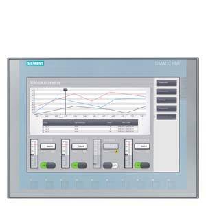 Een scherm toont een grafische gebruikersinterface van Siemens SIMATIC. Zichtbaar zijn een diagram en besturingselementen voor processen.