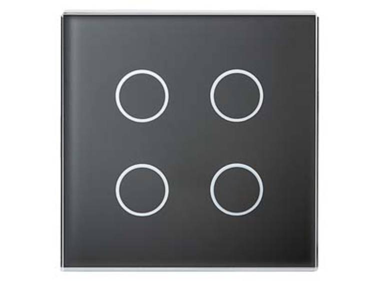 5WG1212-8DB21 Touch Sensor Glass cover, double, black, UP 212-21, 5WG1212-8DB21 for KNX Glass button