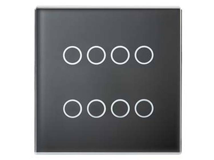 5WG1213-8DB21 Touch Sensor Glass cover, quadruble, black, UP 213-21, 5WG1213-8DB21 for KNX Glass but