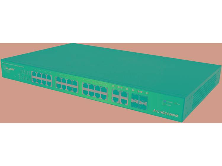 Allnet ALL-SG8428PM Netwerk switch RJ45-SFP 24 + 4 poorten 1.000 Mbit-s PoE-functie