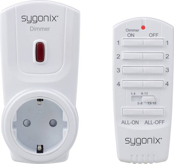 Sygonix RSL Dimmerset Tussenstekker Schakelvermogen (max.) 300 W Bereik max. (in het vrije veld) 70 m