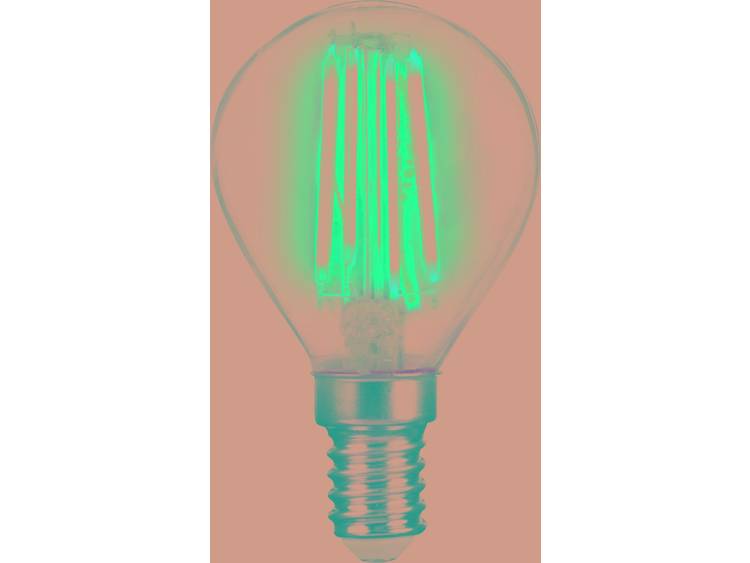 LightMe LED-lamp E14 Kogel 4 W Blauw Energielabel: B Filament-Retro-LED 1 stuks