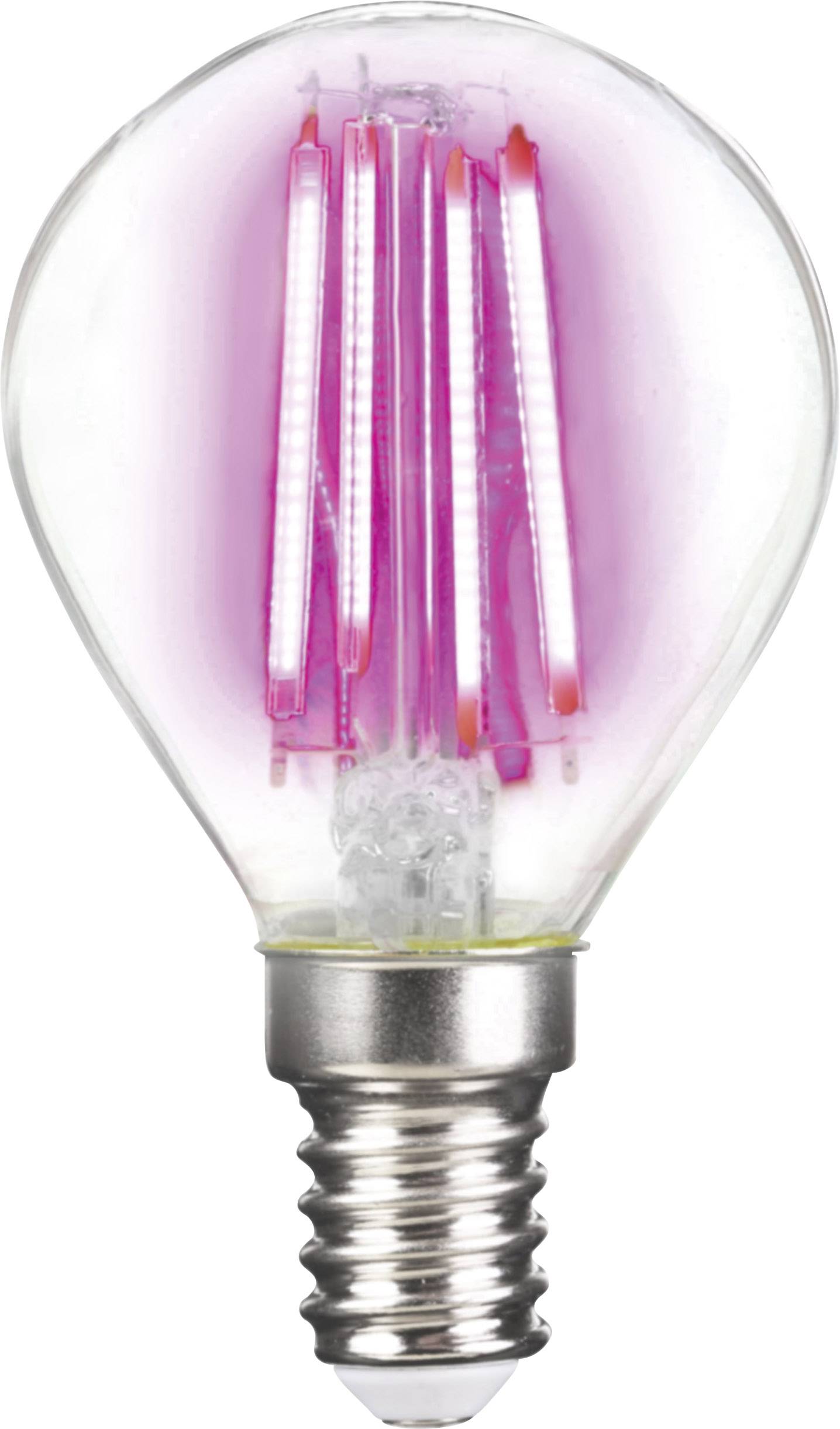 Slaapkamer voorbeeld Imitatie LightMe LM85313 LED-lamp Energielabel G (A - G) E14 Kogel 4 W Roze (Ø x l)  45 mm x 78 mm Filament / Retro-LED 1 stuk(s) kopen ? Conrad Electronic