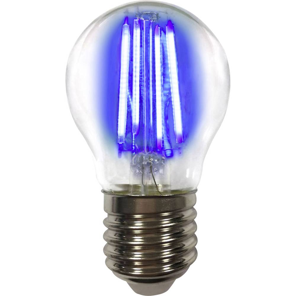 LightMe LM85315 LED-lamp Energielabel G (A - G) E27 Kogel 4 W Blauw (Ø x l) 45 mm x 77 mm Filament / Retro-LED 1 stuk(s)