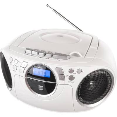 Dual P 70 Radio/CD-speler VHF (FM) AUX, CD, Cassette  Wit