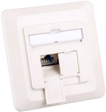EFB Elektronik ET-25133.1V1 Netwerkdoos Inbouw (in muur) Inzet met centraalstuk CAT 6A 2 poorten Zuiver wit (RAL 9010)-0