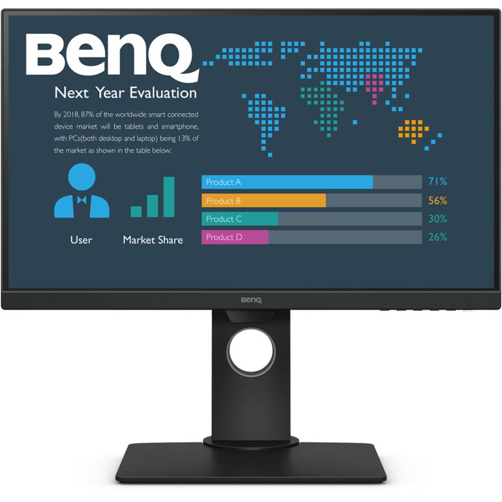 Image of BenQ BL2480T Monitor LED 60.5 cm (23.8 pollici) ERP E (A - G) 1920 x 1080 Pixel Full HD 5 ms HDMI ™, DisplayPort, VGA, Cuffie (jack da 3,5 mm), Audio stereo