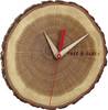 TFA Dostmann 60.3046.08 Wandklok Kwarts 17.2 cm x 18 cm x 4 cm Eiken, Hout Van hout