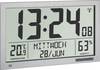 TFA Dostmann 60.4517.54 Wandklok Zendergestuurd 36.8 cm x 23 cm x 2.9 cm Zilver Groot display
