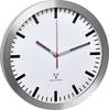 TFA Dostmann 60.3528.02 Zendergestuurd Wandklok 30 cm x 45 mm Aluminium Slepend uurwerk (geluidsloos)