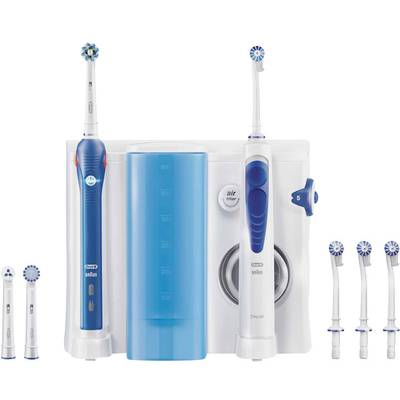 Oral-B Pro 2000 + OxyJet 80311065 Elektrische tandenborstel, Monddouche  Wit, Donkerblauw