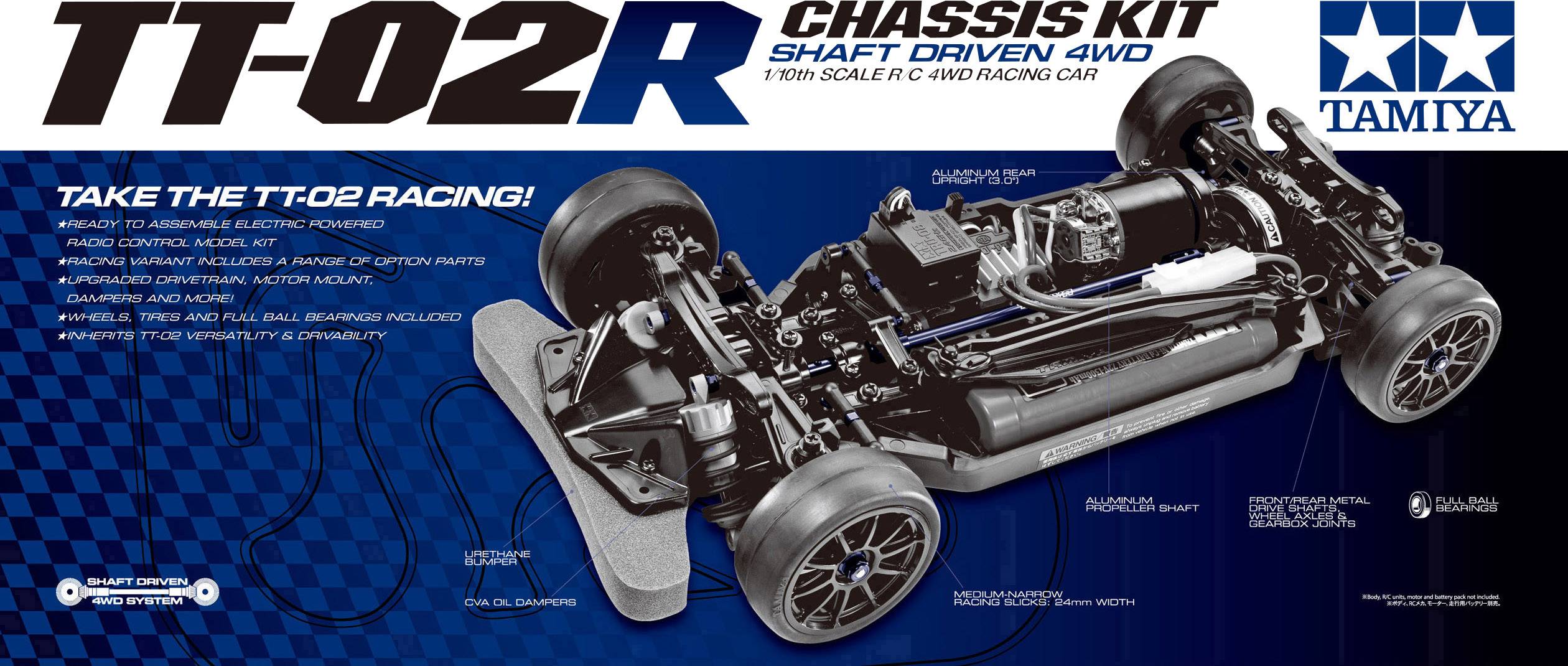 Tamiya 1:10 RC auto Elektro Straatmodel TT-02R 4WD Bouwpakket TT-02R-1