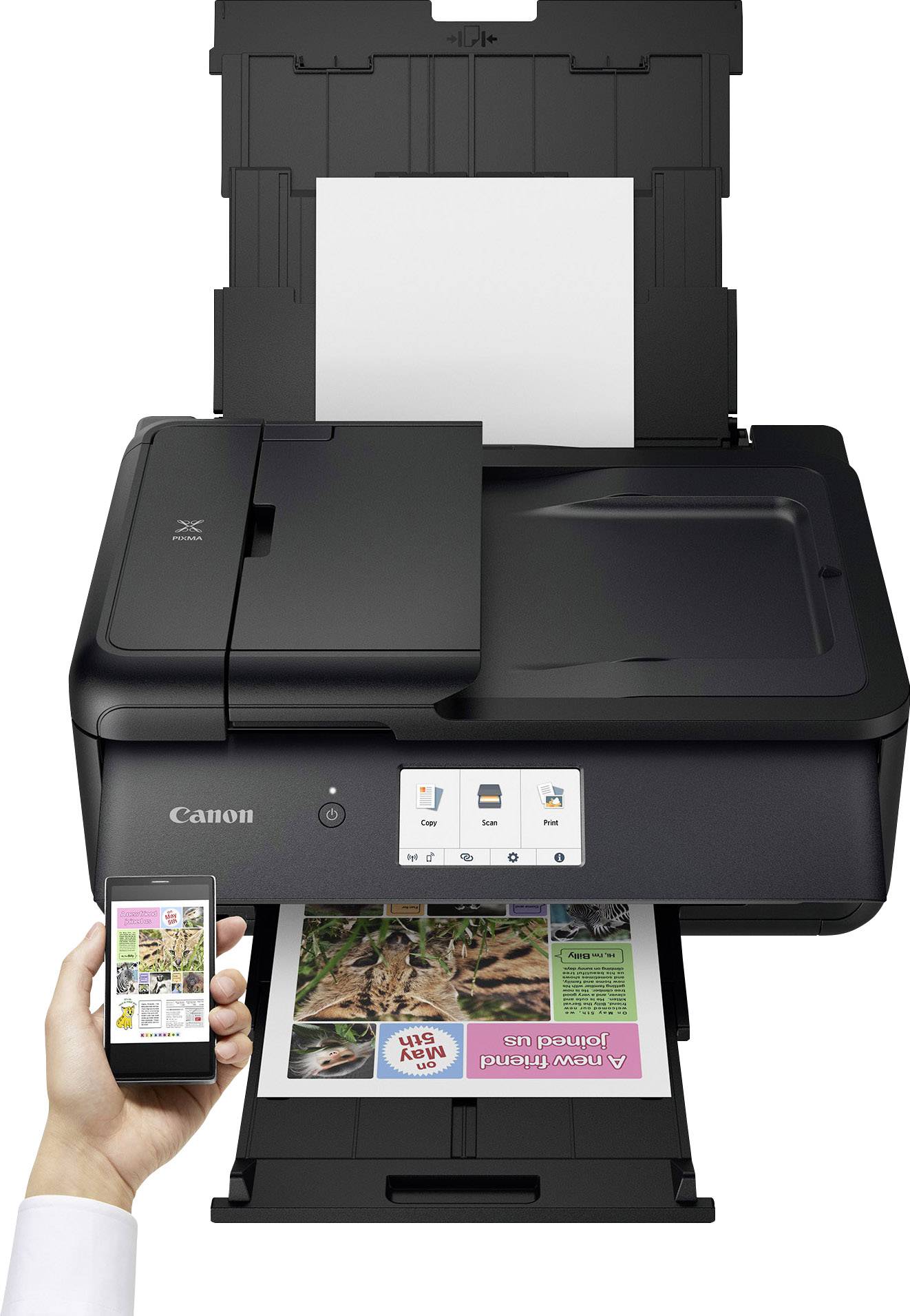 Canon PIXMA TS9550 Multifunctionele printer A3 Printen, scannen, kopiëren LAN, WiFi, Bluetooth, Duplex, ADF-14