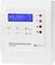 Een digitaal besturingsapparaat met display toont 'Abs. Vocht. 8,9 g/m³'. Knoppen markeren ESC, OK, Relais en foutstatus.