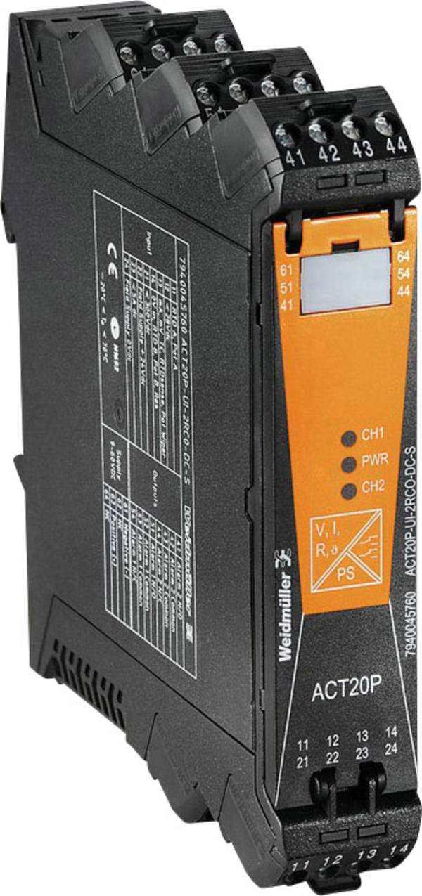 Weidmüller ACT20P-UI-2RCO-DC-S 7940045760 Signaalomvormer 1 stuk(s)