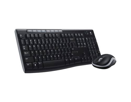 Logitech MK270 Set met toetsenbord en muis Radiografisch Geluidsarme toetsen, Ergonomisch, Spatwaterdicht, Multimediatoe-0
