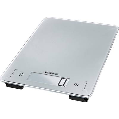 Soehnle KWD Page Aqua Proof Digitale keukenweegschaal  Weegbereik (max.): 10 kg Zilver-grijs
