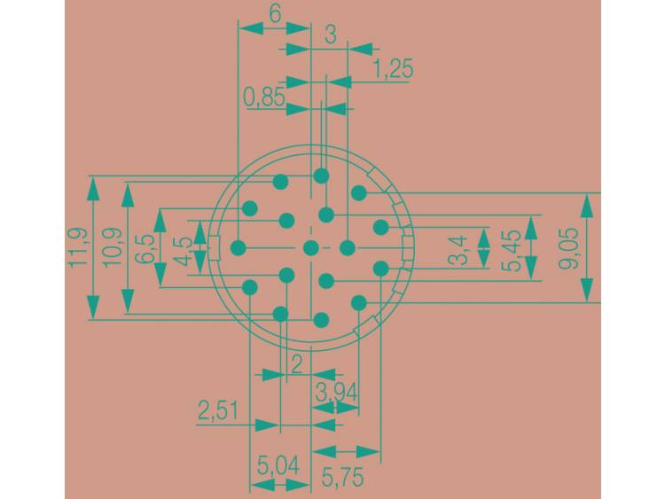 Actuator-connector. SAI-M23-BE-17-F Weidmüller Inhoud: 1 stuks