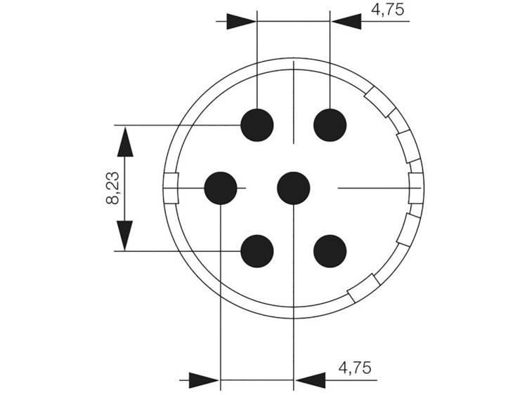Actuator-connector. SAI-M23-SE-6-F Weidmüller Inhoud: 1 stuks